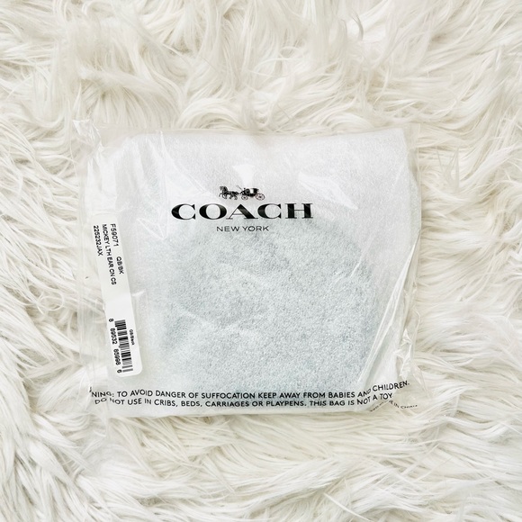 Coach x Disney Coin Case in Glove Calf Leather with Mickey Ears (Black) [F59071] - Picture 4 of 4